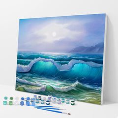 Sunlit Waves Paint by Numbers Kit