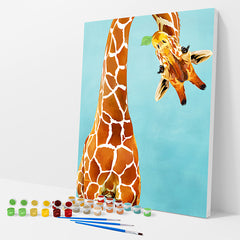 Upside Down Giraffe Paint by Numbers Kit