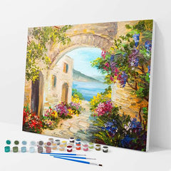 Flowers by the Sea Paint by Numbers Kit