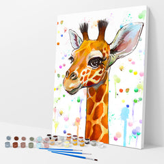 Baby Giraffe Paint by Numbers Kit