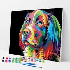 Colorful Dog Paint by Numbers Kit