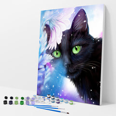 Black Cat Paint by Numbers Kit