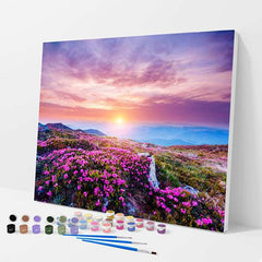 Flowers at Sunset Paint by Numbers Kit