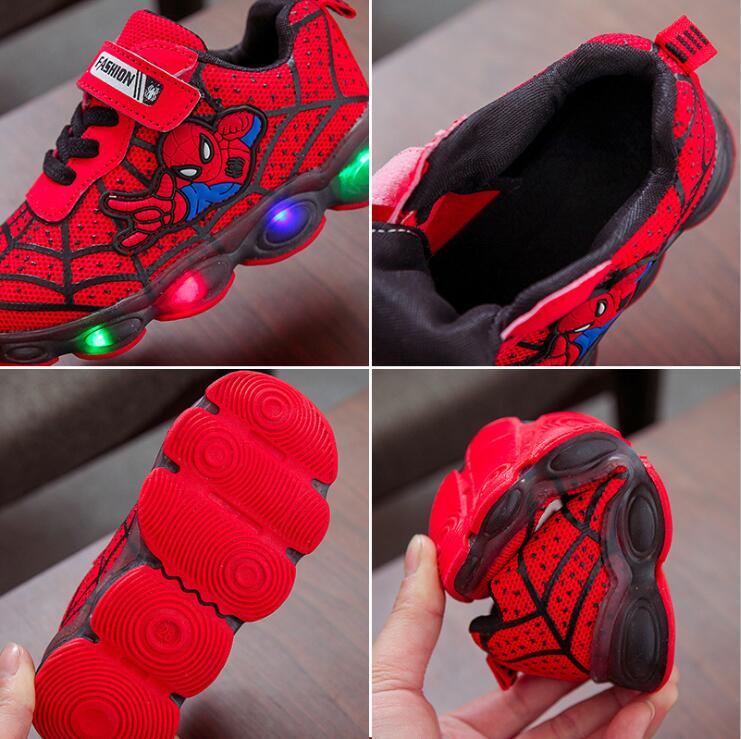 spider man led shoes