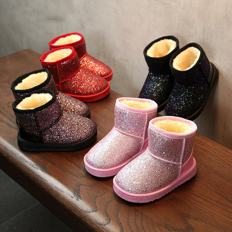 Girls Plush Toddler Boy Boots 