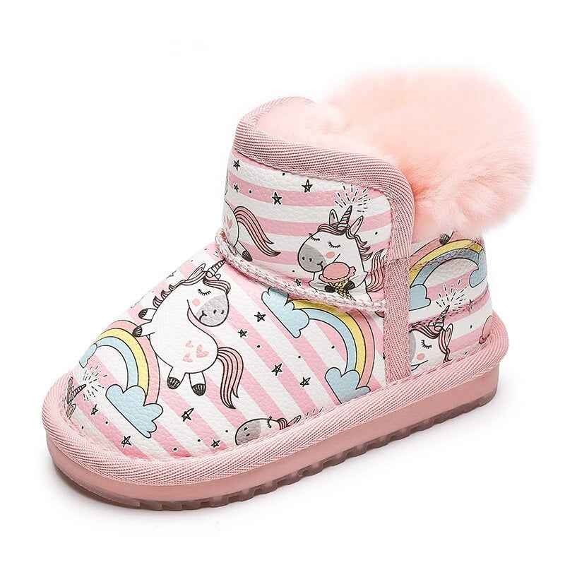 girls unicorn winter boots