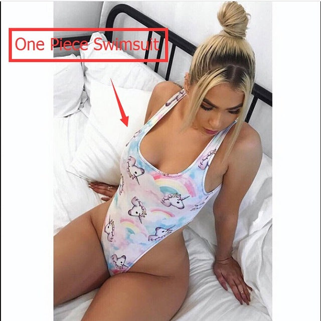 unicorn bathing suit womens