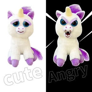 angry stuffed unicorn