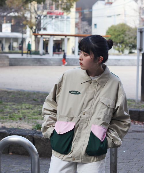 BoTT Multi Pocket Utility Jacket (Khaki) ボットのオンライン通販