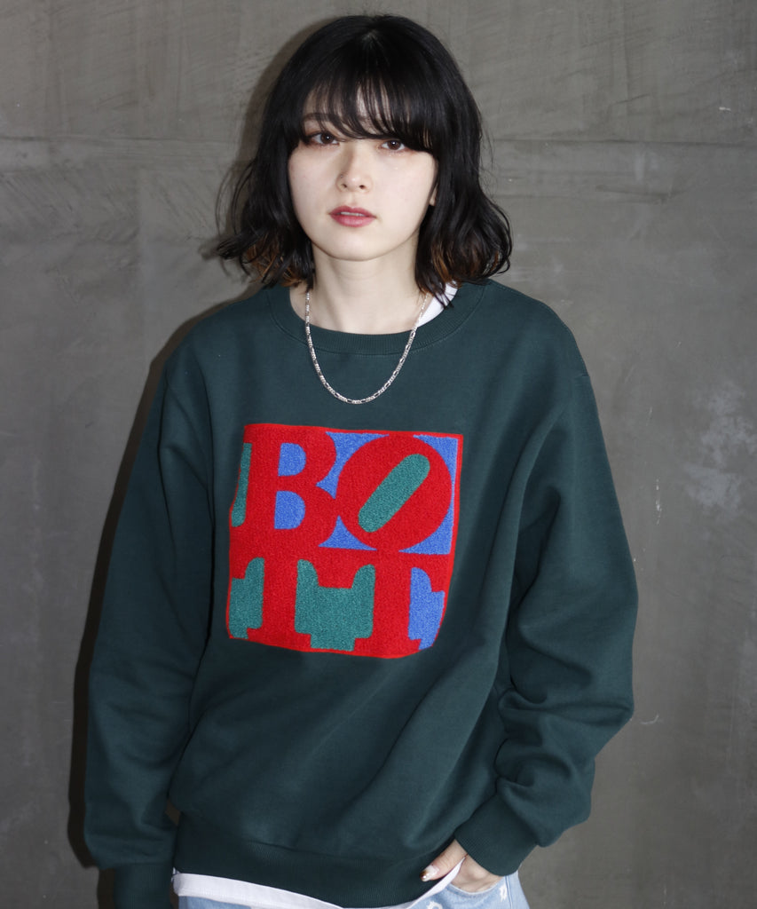 BoTT HYBRYDS 別注 LOVE BOTT Crew Sweat