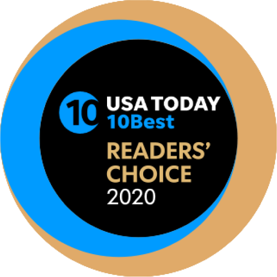 USA Today reader's choice 2020 seal
