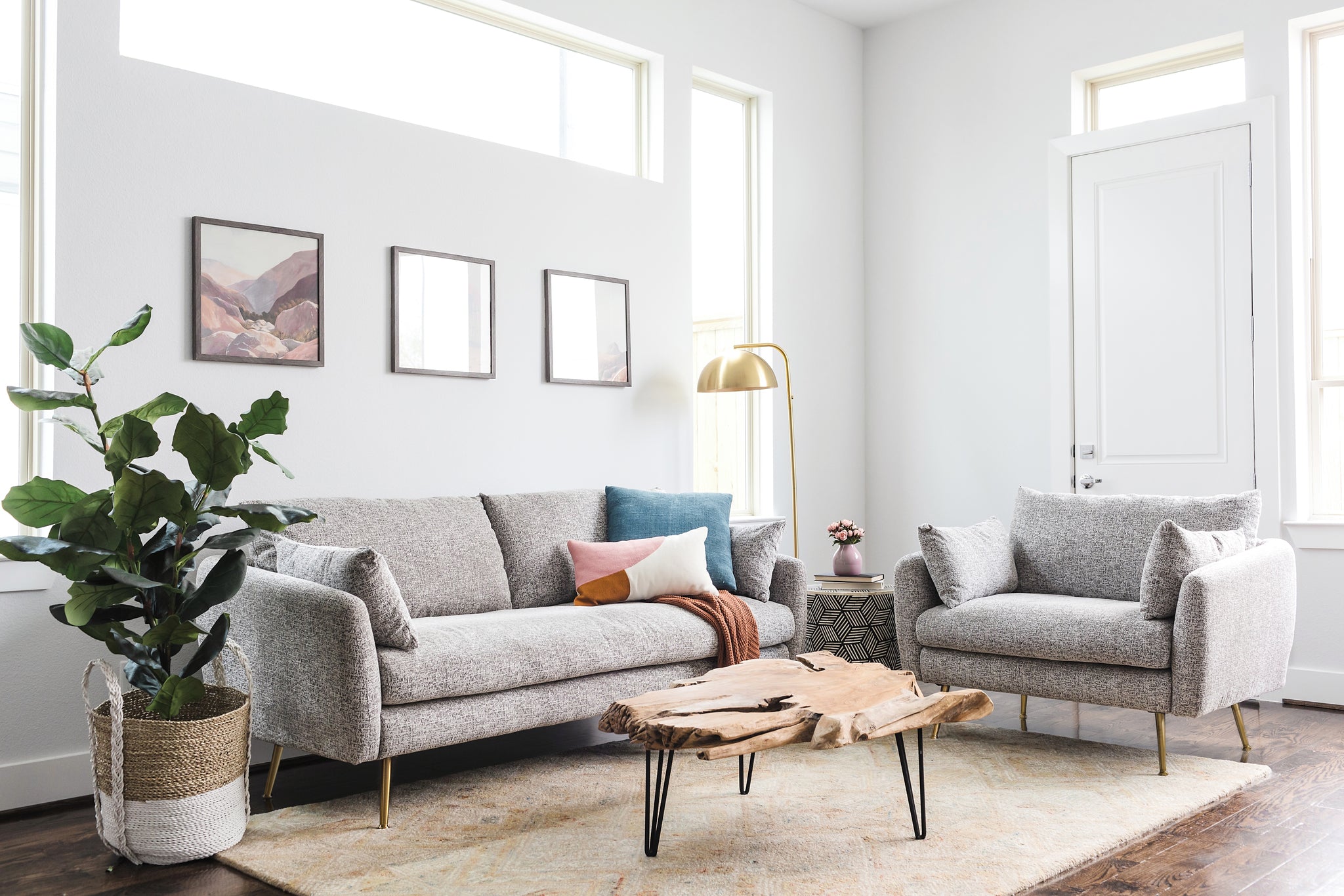Park Armchair (Rust Velvet) – Edloe Finch Furniture Co.