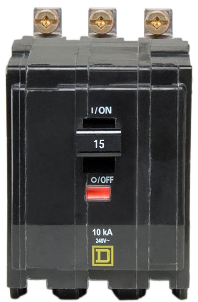 square d single pole 15 amp breaker