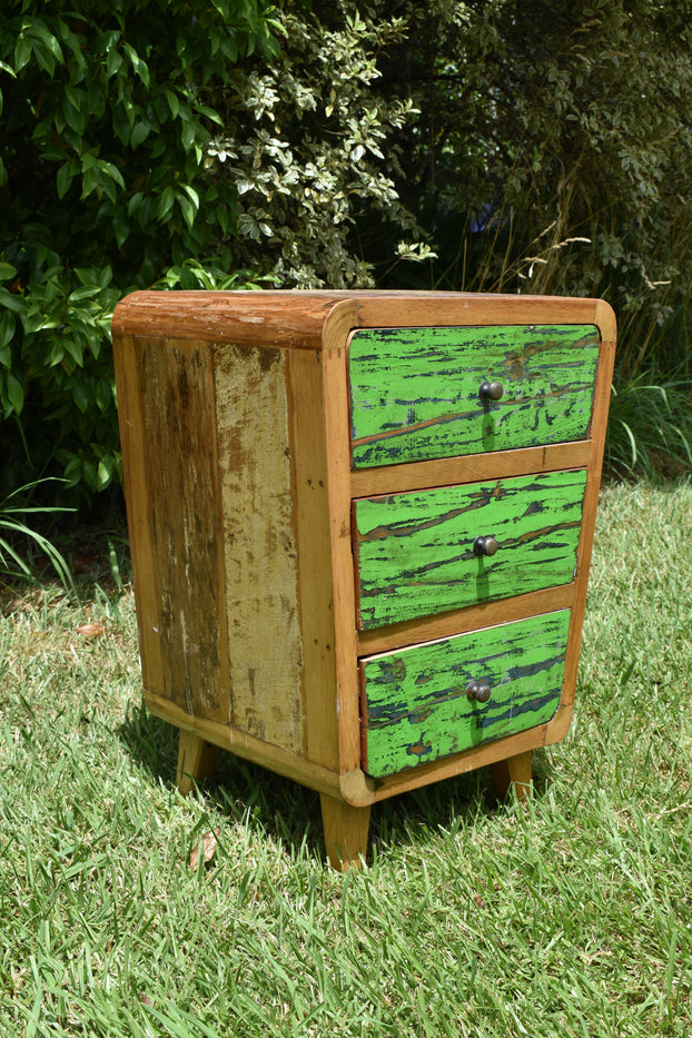 Character Lime Green Bedside Table Kindness Furniture Store