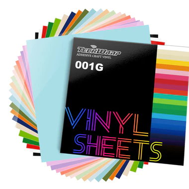 001G Craft Vinyl (Glossy) Sheets Pack