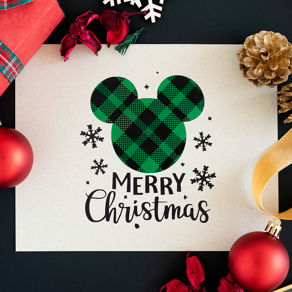 Christmas Design Buffalo Plaid Adhesive Vinyl