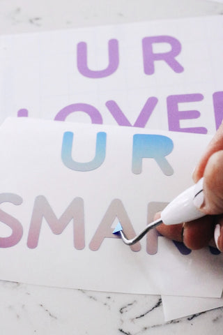 How to make new year slice decorations using vinyl