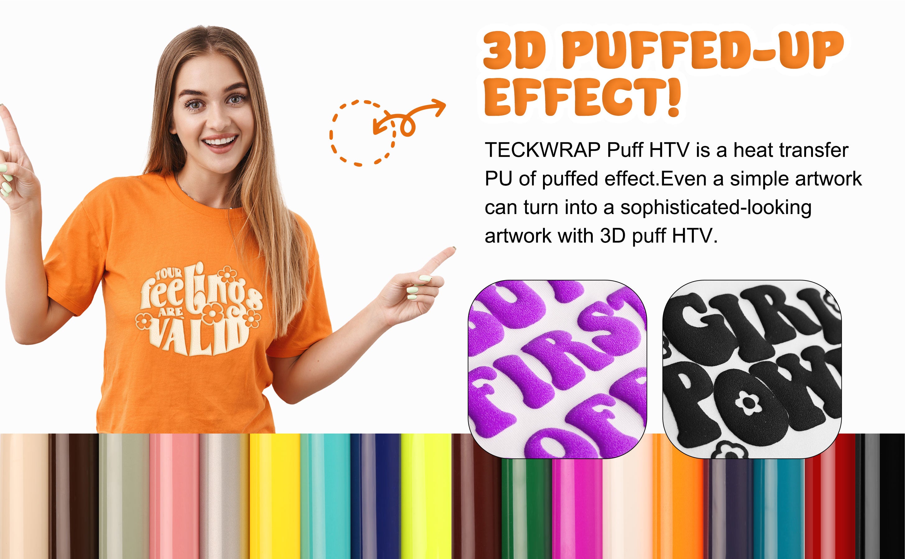 NEW! 3D Puff HTV Tutorial  How to Use Three Dimensional Heat Transfer  Vinyl 