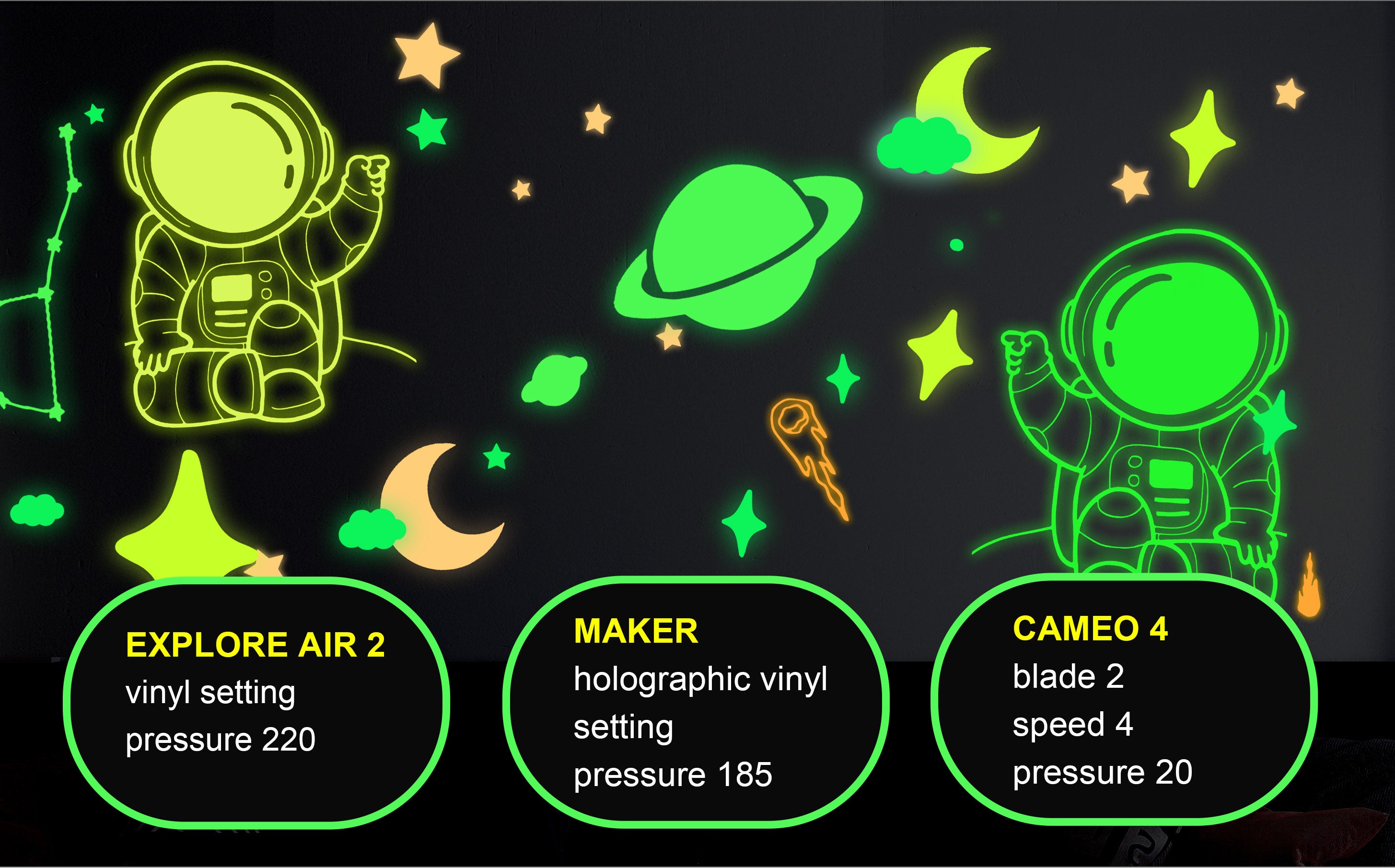 Glow In The Dark Vinyl  Global Shipping– TeckwrapCraft