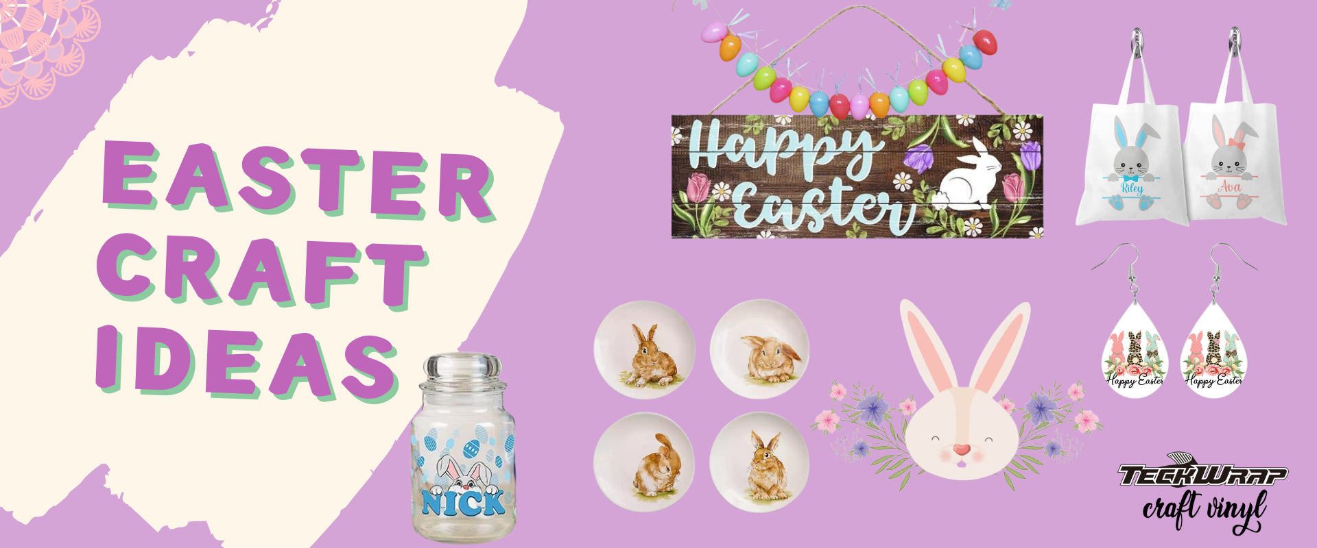 Easter Craft Ideas You Can Make with TeckWrap Craft and More!