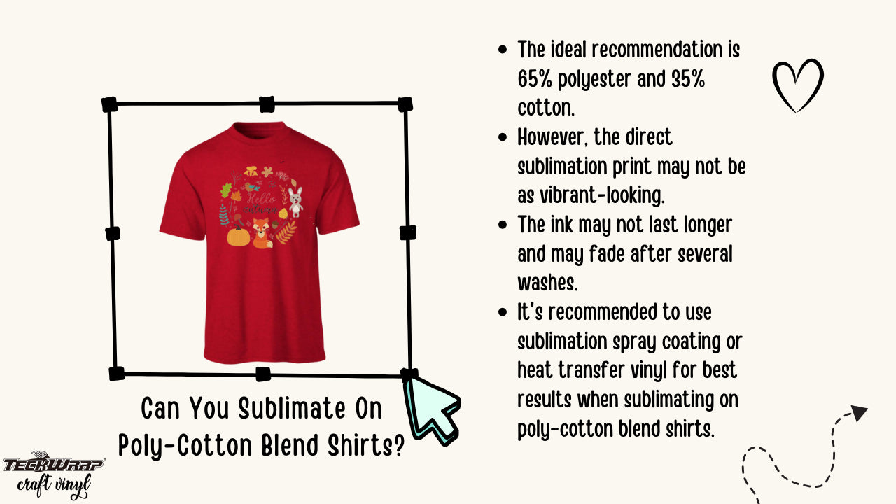Can You Sublimate On Poly-Cotton  Shirts