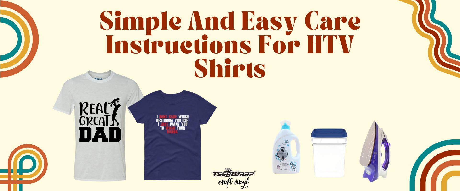 Care Instructions For HTV Shirts