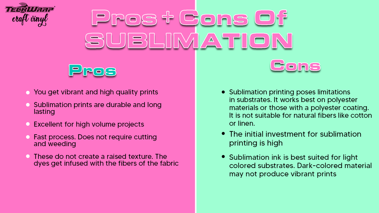 Pros And Cons Of Sublimation