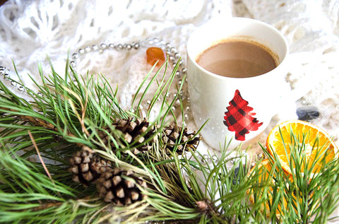 Christmas plaid mug