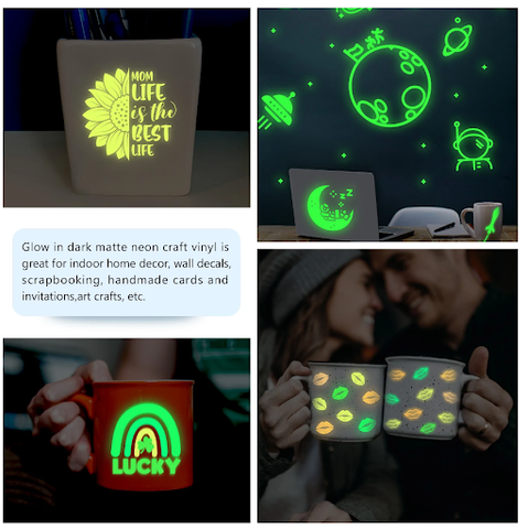 Iron On Glow In the Dark Heat Transfer Vinyl Folie – TeckWrap