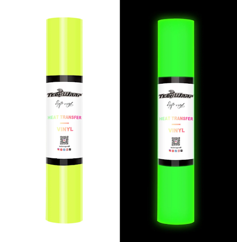 Iron On Glow in the Dark PUFF Heat Transfer Vinyl – TeckWrap Craft