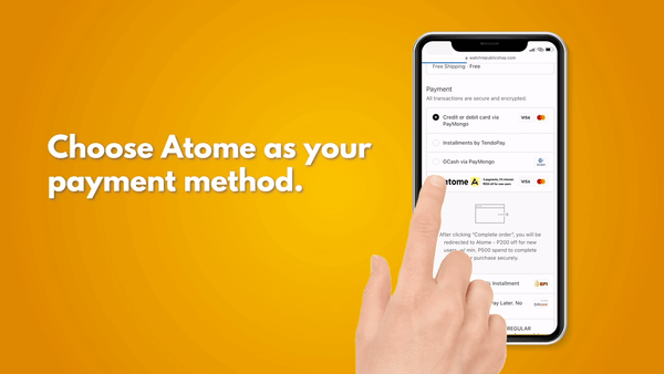 Step 4 Choose Atome as your payment method