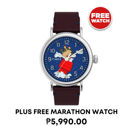 Timex Standard x Peanuts Featuring Snoopy Christmas Plus Free Marathon watch