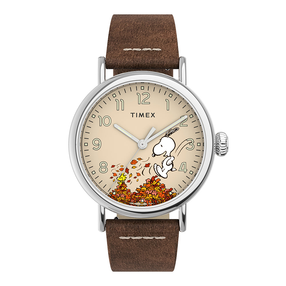 Timex Standard x Peanuts Featuring Snoopy Autumn 3-Hand 40mm Leather B –  Watch Republic PH