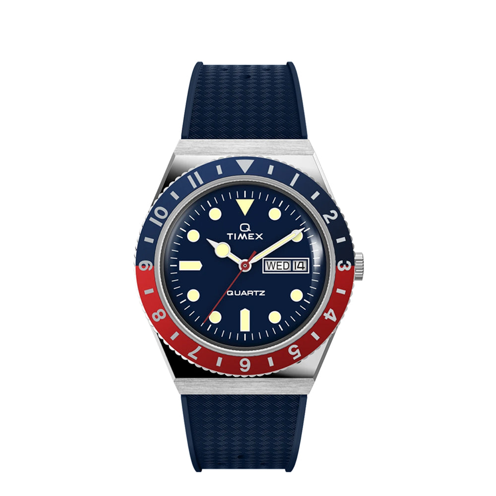 Timex Q Diver Date 38mm Rubber Band – Watch Republic PH