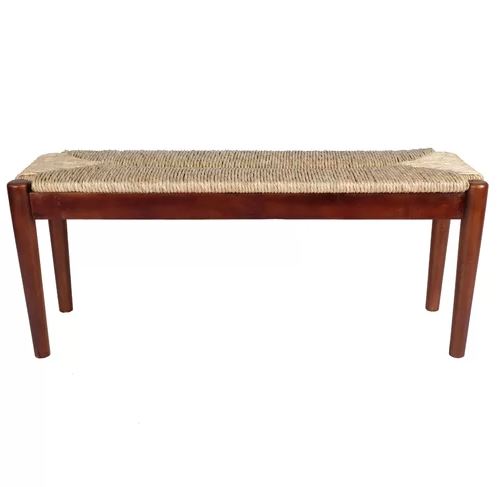 verken mid century modern settee bench