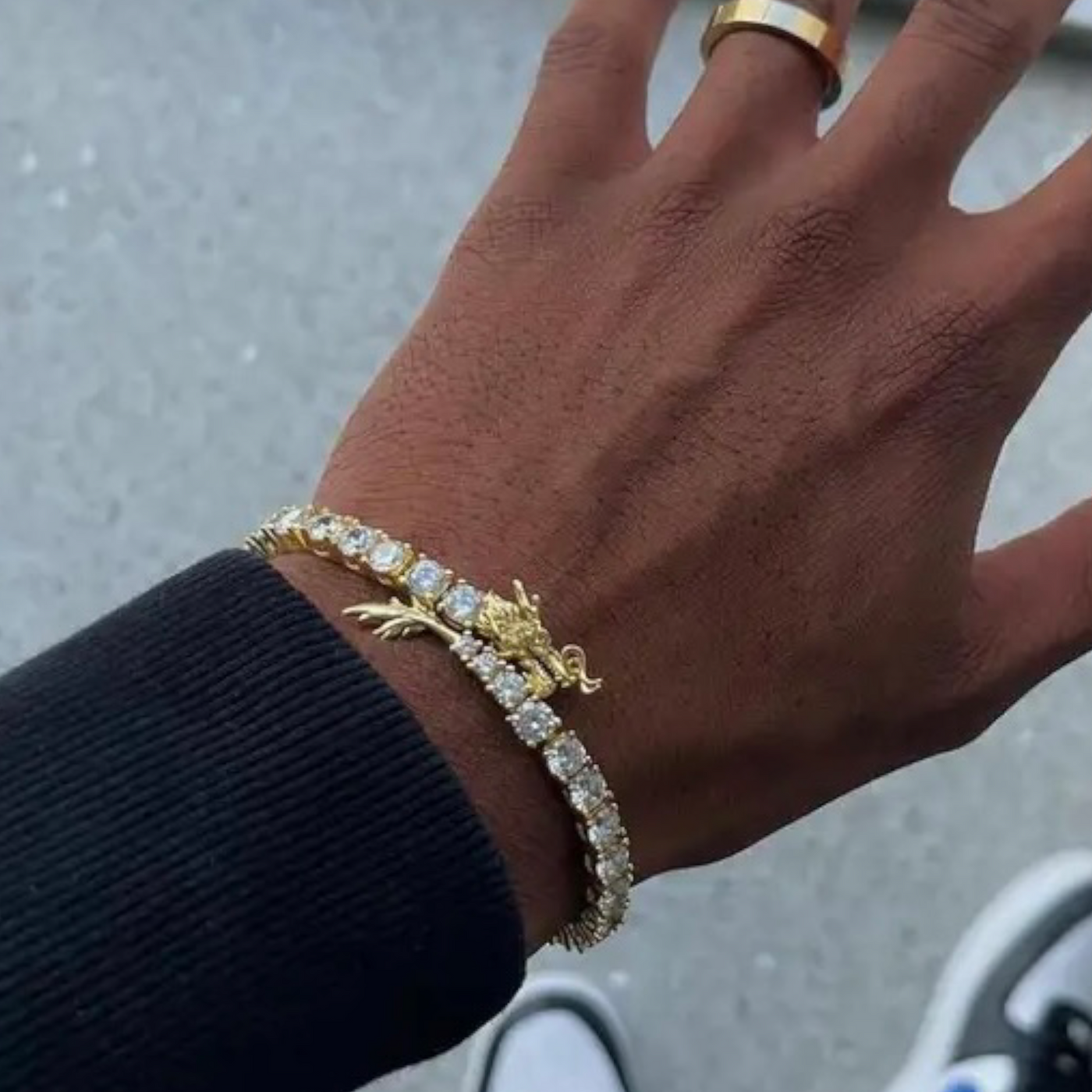 Gold Plated | Draken Tennis armband