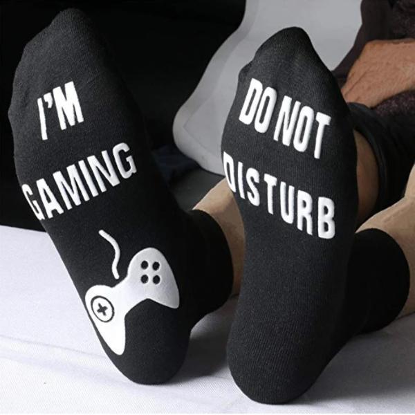GIFT-FEED: Do Not Disturb I'm Gaming Socks