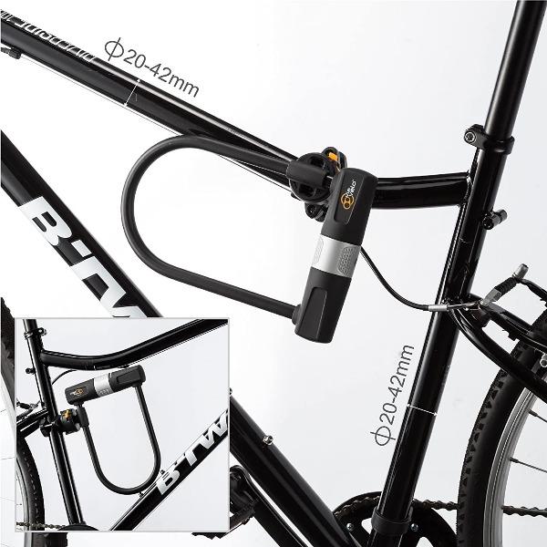 GIFT-FEED: Heavy Duty Padlock Bicycle U Lock with Cable | Gift-Feed ...