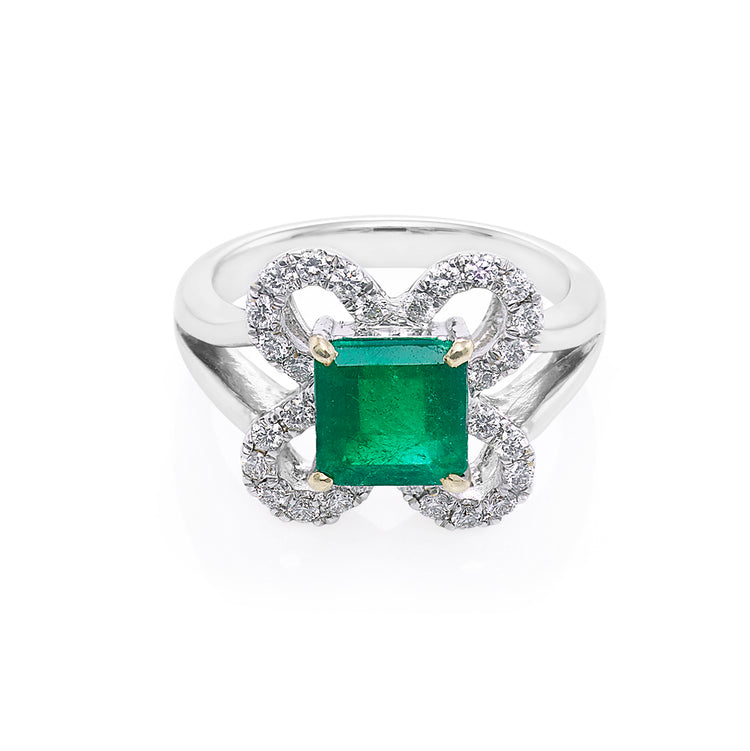 Emerald and Diamond Ring | HN JEWELRY