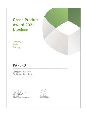 Papero Nominates for Green Product Award 2021