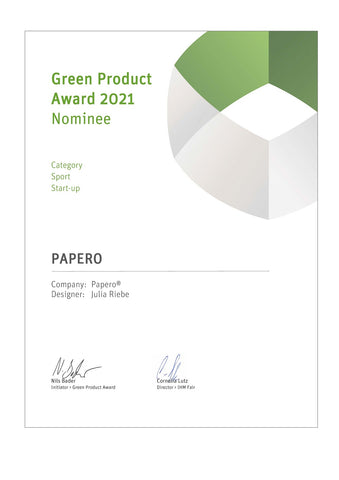 Papero nominates for Green Product Award 2021