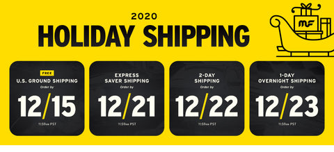 Holiday Shipping Dates