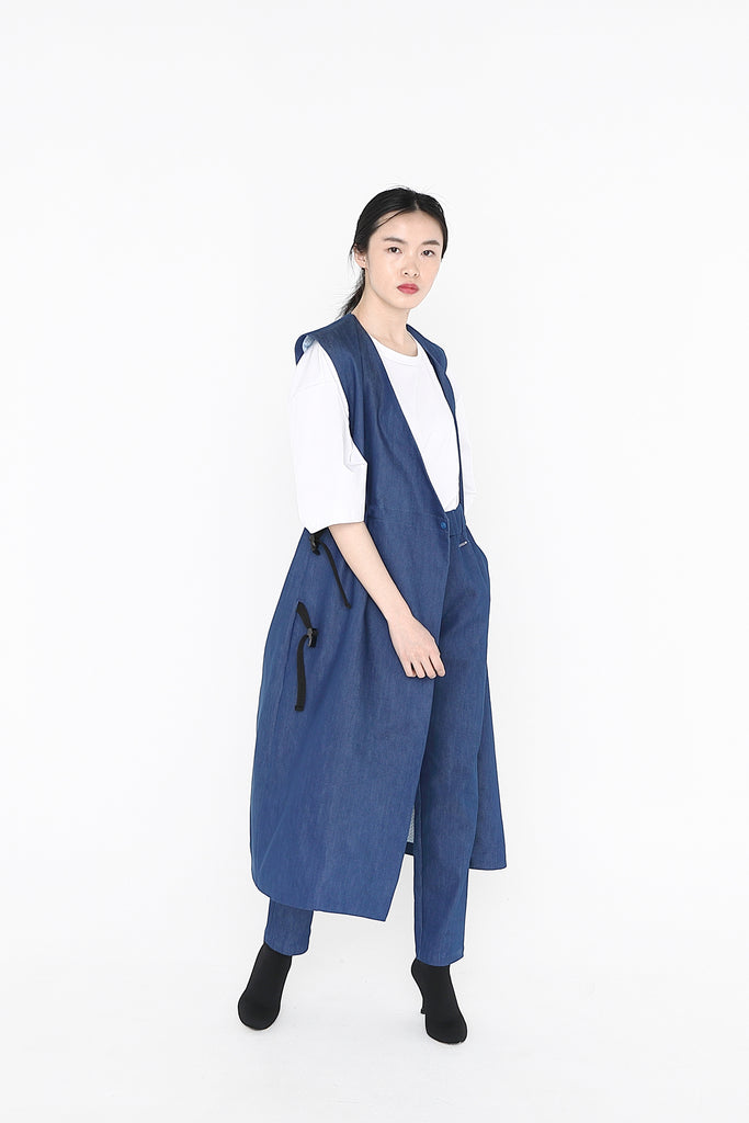 TECH DENIM DRESS