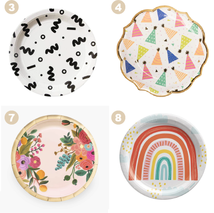 Kids Party Plates - Evercake Guide