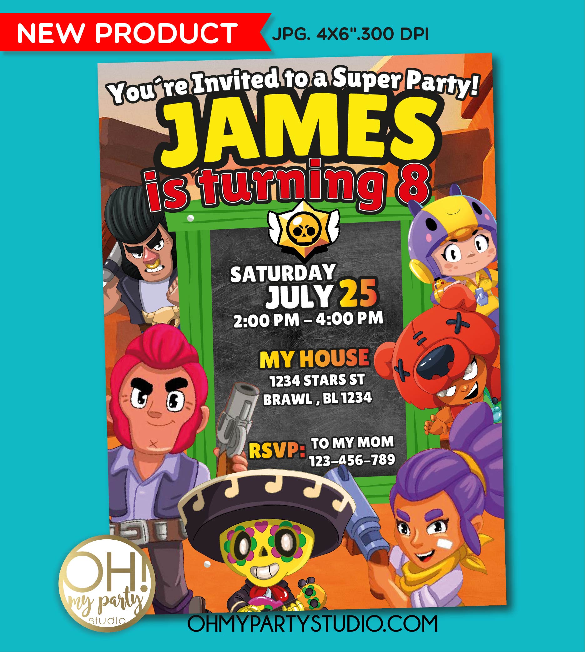 Products Page 3 Oh My Party Studio - brawl stars party deco