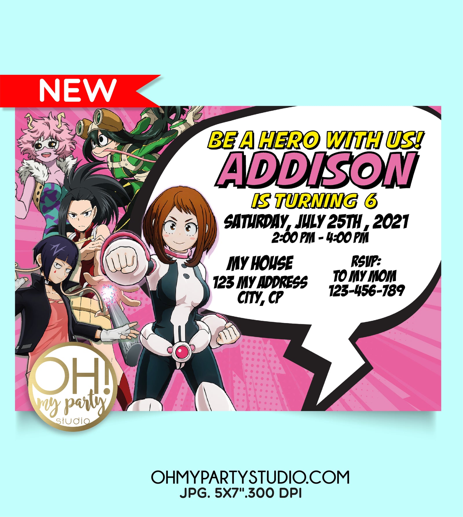 my-hero-academia-invitation-my-hero-academia-birthday-party-invitatio