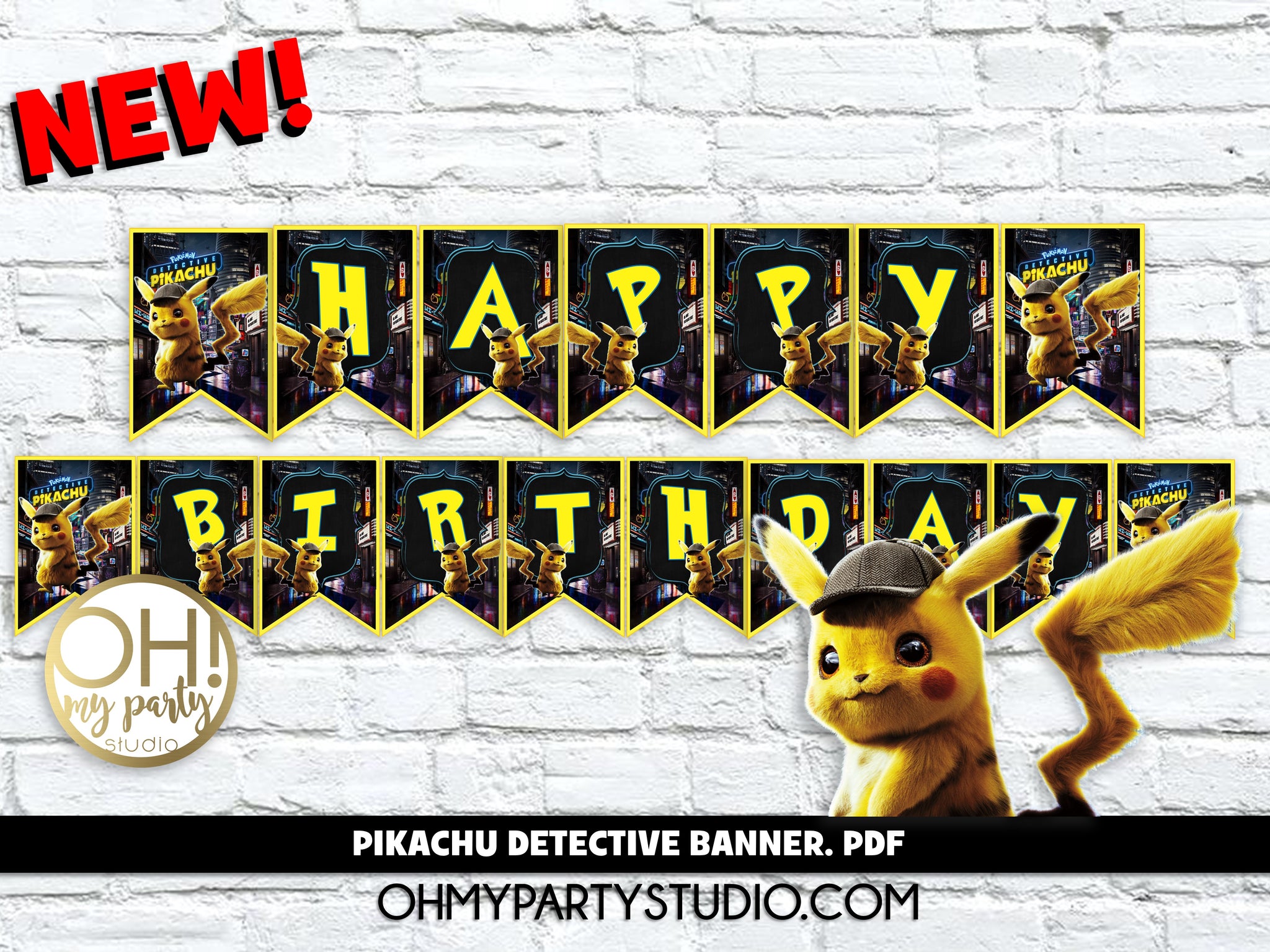 Products Page 9 Oh My Party Studio - free printable happy birthday printable pdf roblox birthday banner