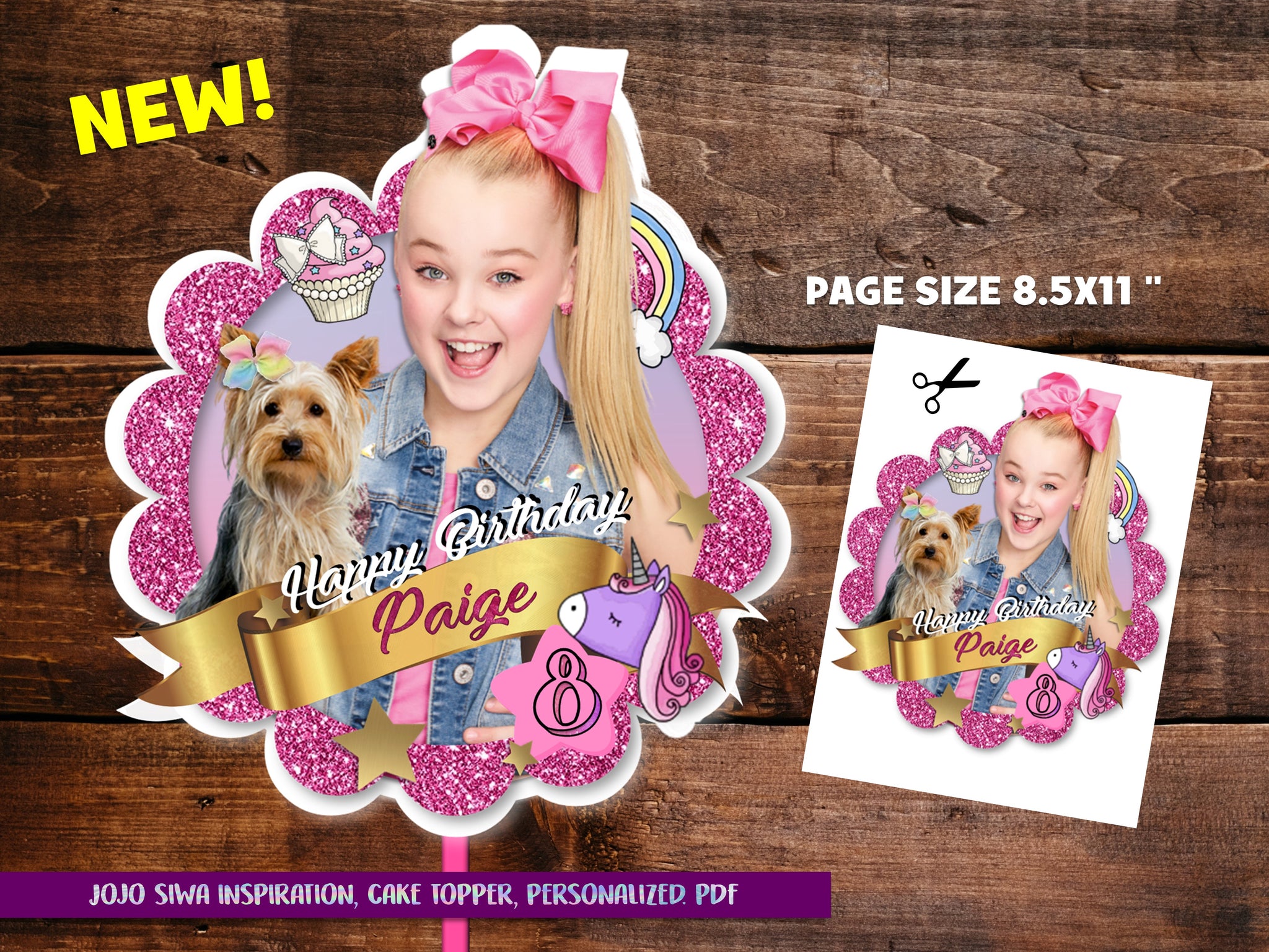 JOJO SIWA INVITATION, JOJO SIWA INVITATIONS, JOJO SIWA ...