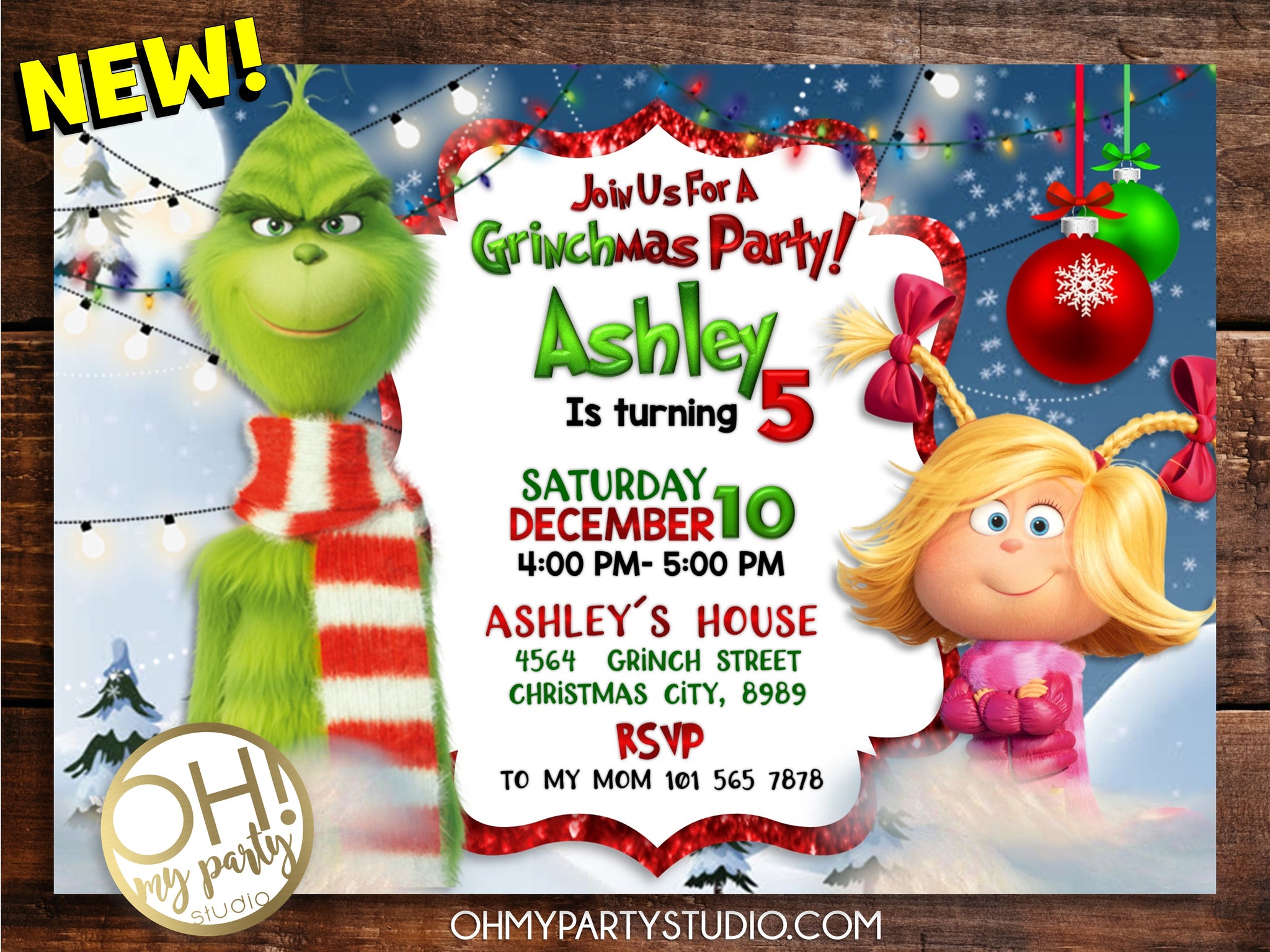 Grinch Party Printables