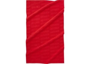 Supreme "Debossed Logo Beach Towel" (Red)